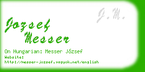 jozsef messer business card